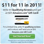 Get an $11 Amazon gift card for writing 11 Viewpoints reviews!