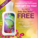 Bath and Body Works Freebie:  Into the Wild body lotion!