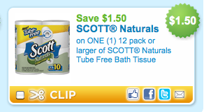 Melissas Bargains Printable Coupon Alert 1 50 1 Scott S Toilet Paper