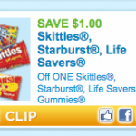 HOT printable:  $1/1 Skittles, Lifesavers Gummies, or Starburst!