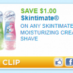 HOT Skintimate $1/1 printable + CVS scenario!