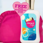 Bath & Body Works:  Get a FREE Charmed Life lotion + cosmetic bag!