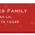 Vistaprint:  Free holiday address labels or gift tags!