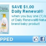 **HOT:  Disney Daily Renewal baby products only $.50 at Walmart!