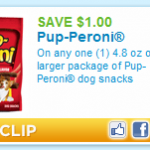 Pup-Peroni dog treats $1.48 after coupon!