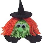 Halloween Craft: Witch and Pumpkin Yarn Bugs