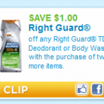 Right Guard Deals at CVS and Walgreens this week!
