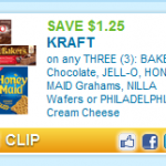 Printable Coupon Alert:  $1.25/3 Kraft baking coupon!