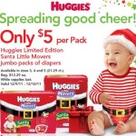 HOT DEAL ALERT:  Huggies Santa diapers as low as $3 each!