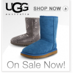 Ugg Boots up to 40% off plus 4% cash back!