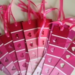 30 Days of Valentine’s Fun Day #2:  Paint sample bookmarks!