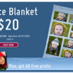 BACK IN STOCK:  Personalized fleece blanket only $20!