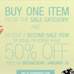 HOT:  Vera Bradley BOGO 50% off sale!