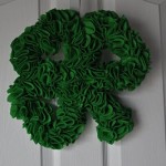 St Patrick’s Day Craft: Shamrock Wreath