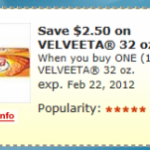 Kroger Deal of the Day:  $2.50 off Velveeta Digital Coupon!