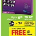 FREEBIE ALERT:  Free Allegra Allergy at CVS starting 4/1!