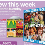 The Muppets Blu Ray+DVD and 6 episode sampler for $19.99!