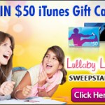 SWEEPS:  Win a $50 iTunes gift card (ends 4/20)