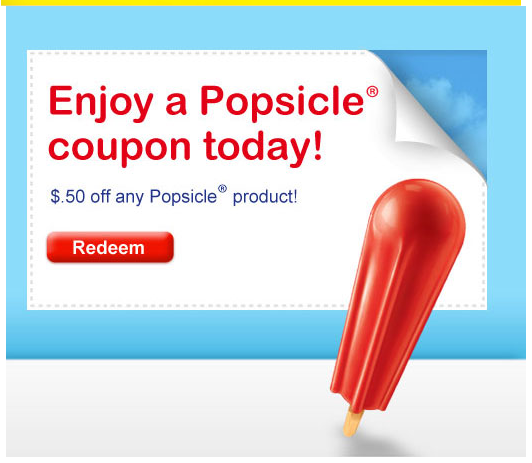 Printable Coupon Alert: $.50 off Popsicles!
