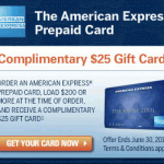 American Express:  Get a Prepaid Card PLUS a FREE $25 gift card!