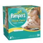 Pampers Thick Care Unscented Wipes (504 ct) for $10.69 shipped!