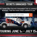 Spiderman Secrets Unmasked Tour:  Coming to a Walmart near you!