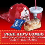 Firehouse Subs:  Free Kids Combo with the purchase of an adult entree!