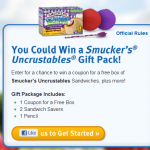 Smucker’s Uncrustables Gift Pack:  Win one!