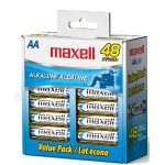 Maxell AA or AAA batteries (36 to 48 ct) for as low as $8.39 shipped!