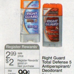 Print & Hold:  Right Guard Total Defense deodorant FREE after coupons next week!
