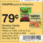 Haribo Gummi Bears only $.49 after coupon at Walgreens!