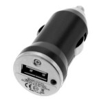 Mini USB Car Charger Vehicle Power Adapter – Black for Apple iPhone 4/4S