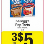 Kellogg’s Pop Tarts as low as $1.33 per box!