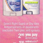Right Guard Deodorant only $.99 after coupon at CVS!