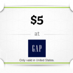 FREE $5 Gap gift card!
