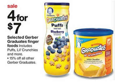 Gerber Graduates on Sale At Target this week + Coupon Matchups!