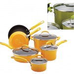 Rachael Ray 10-Piece Porcelain Enamel Cookware for $84.98 shipped ($181.99 value)