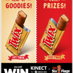 TWIX Instant Win Game: win an XBox Kinect, Six Flag tickets, or FREE TWIX!