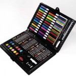 Darice Deluxe 120-piece art set only $7.88!