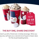 Starbucks BOGO Free Drinks Event Ends today!