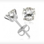 2-Carat White Topaz Stud Earrings for $9 shipped!