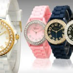 Geneva Women’s Crystal-Embellished Silicone Watch for $7 (65% off)!