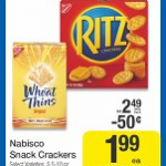 Wheat Thins as low as $.99 after coupon at Kroger stores!