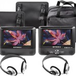 Dynex™ 7″ Portable DVD Player with Dual Screens for $69.99 shipped!