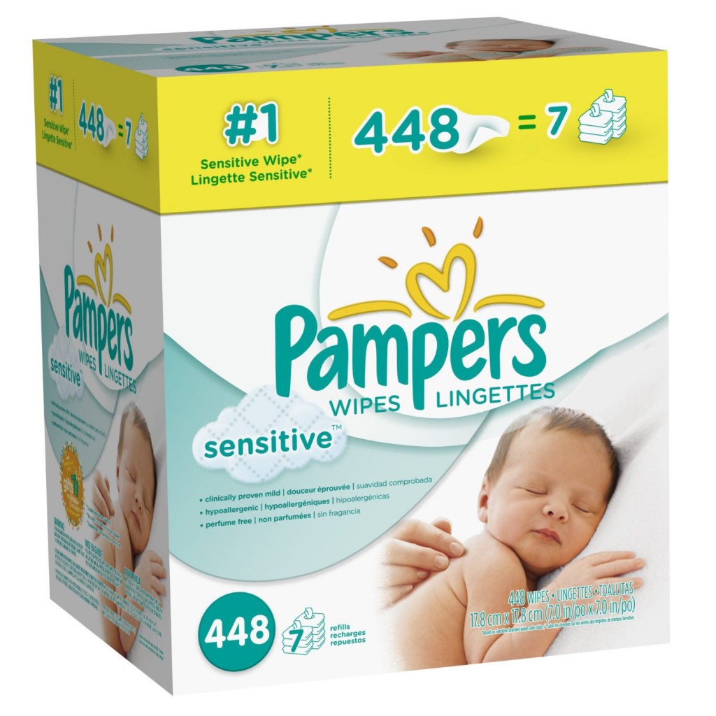 Pampers Sensitive Wipes (7 tubs) only 8.78 shipped!