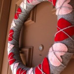 Valentine’s Craft: Heart Argyle Wreath