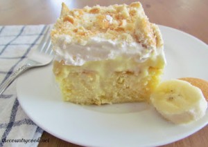 Banana Pudding Poke Cake