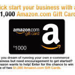 Amazon Sweepstakes:  win a $1,000 Amazon gift card!