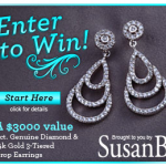 Enter to win 1 ct Genuine Diamond Earrings!!