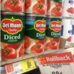 Del Monte Tomatoes just $.63 each at Walmart!